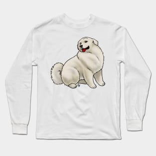 Dog - Pyrenean Mountain Dog - Tan Long Sleeve T-Shirt